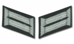 Army Officer Collar Tabs - Infantry (White)