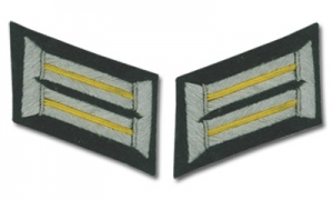 Army Officer Collar Tabs - Cavalry (Yellow)